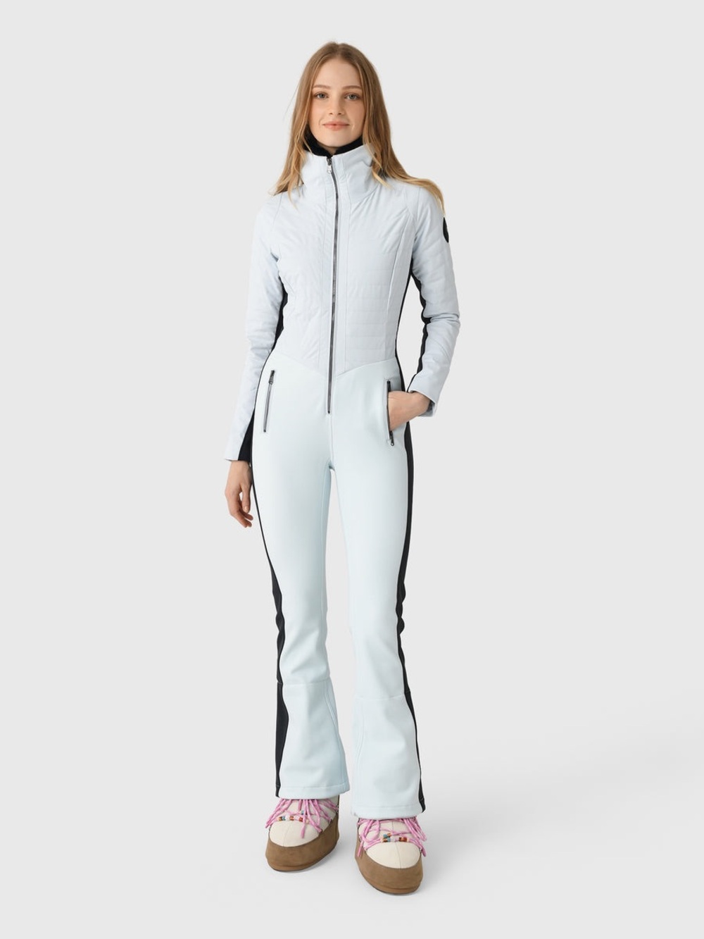 Obermeyer Women's Ski Katze Suit Light Blue